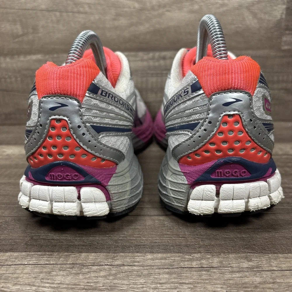 Brooks Adrenaline GTS 14 Silver Purple Womens Size 10 1201511B581 Running Shoes
